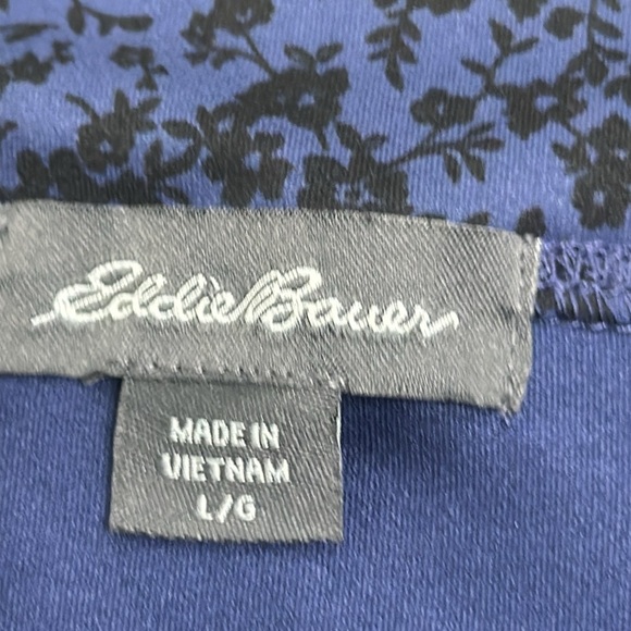 Eddie Bauer Kacey skirt size large black blue floral new - Picture 6 of 9